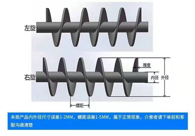 淮南市不锈钢螺旋叶片无轴螺旋叶片 - 一站式服务